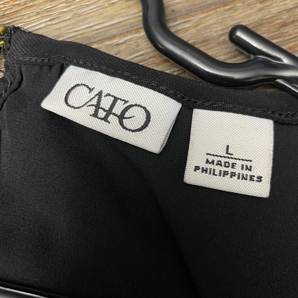 Cato Woman Black Sleeveless Women's Top size L - Picture 8 of 8